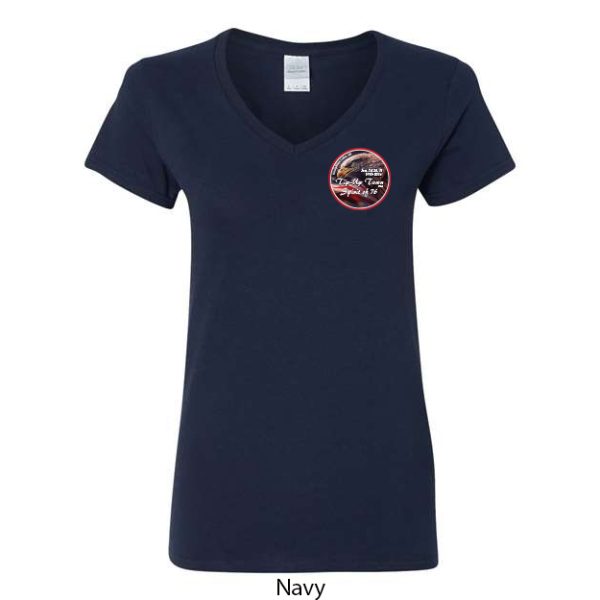 Tip-Up Town USA Women's V-Neck T-Shirt - Image 6