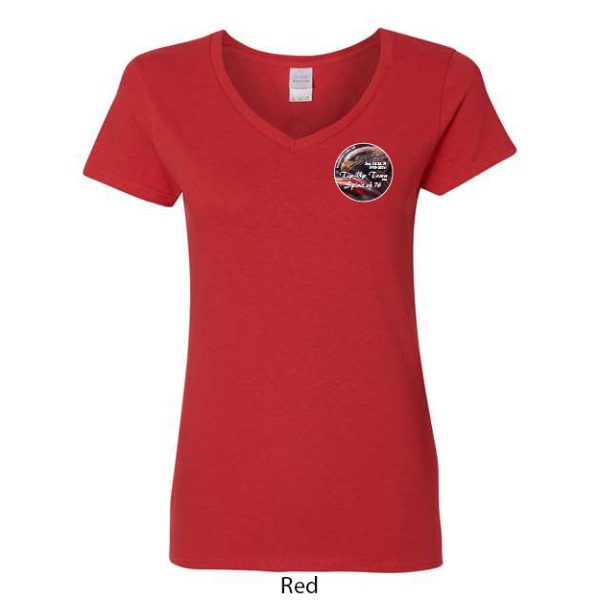 Tip-Up Town USA Women's V-Neck T-Shirt - Image 8