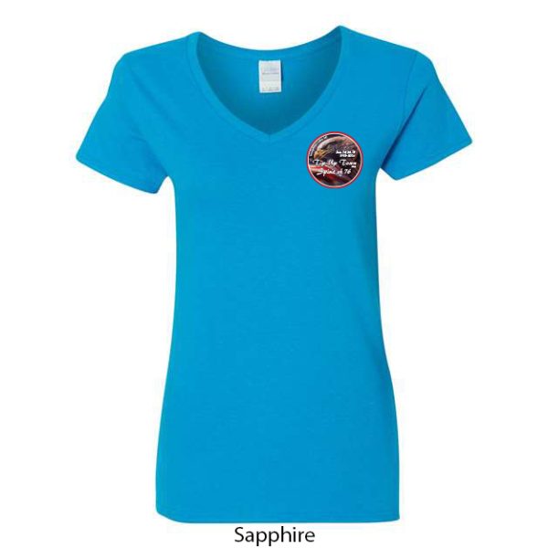 Tip-Up Town USA Women's V-Neck T-Shirt - Image 10