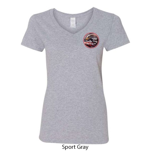 Tip-Up Town USA Women's V-Neck T-Shirt - Image 11