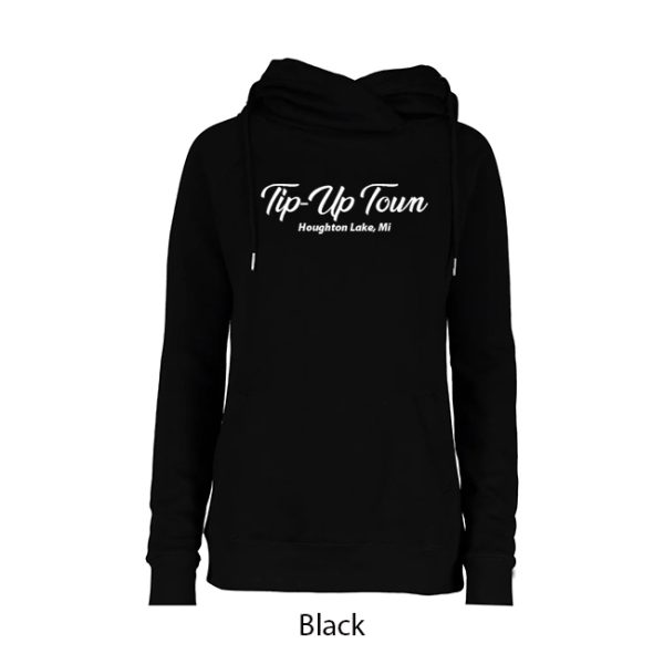 Tip-Up Town USA Ladies Classic Funnel Neck Hoodie - Image 3