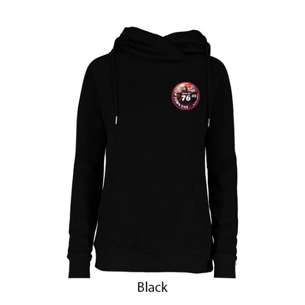 Tip-Up Town USA Ladies Classic Funnel Neck Hoodie - Image 3