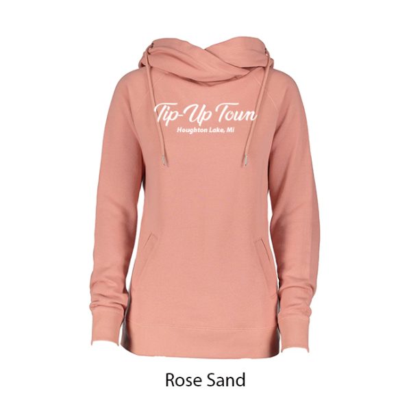 Tip-Up Town USA Ladies Classic Funnel Neck Hoodie - Image 7