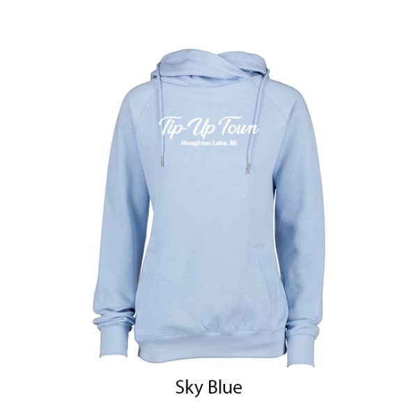 Tip-Up Town USA Ladies Classic Funnel Neck Hoodie - Image 8