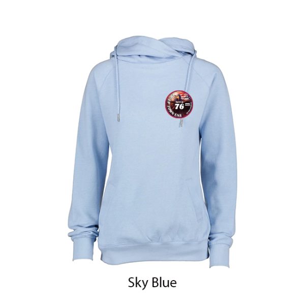 Tip-Up Town USA Ladies Classic Funnel Neck Hoodie - Image 8