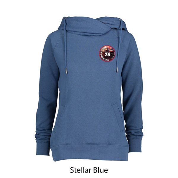 Tip-Up Town USA Ladies Classic Funnel Neck Hoodie - Image 9