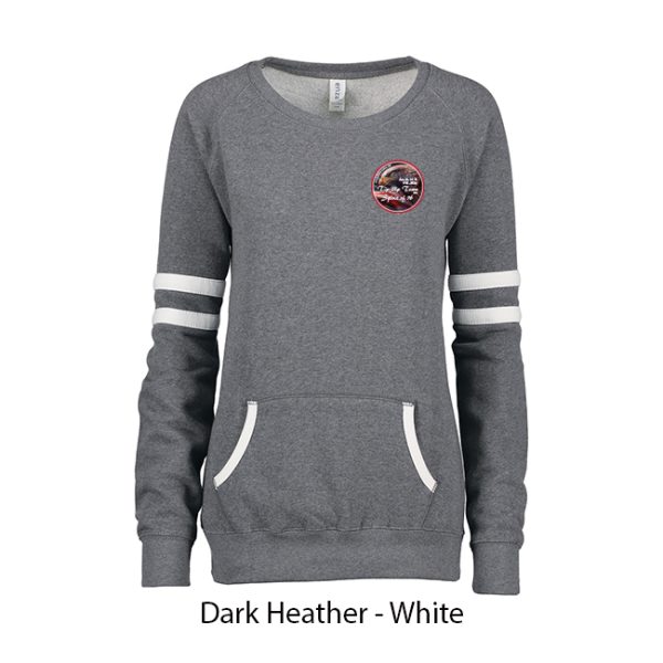 Tip-Up Town USA Ladies Varsity Fleece Crew Neck - Image 4