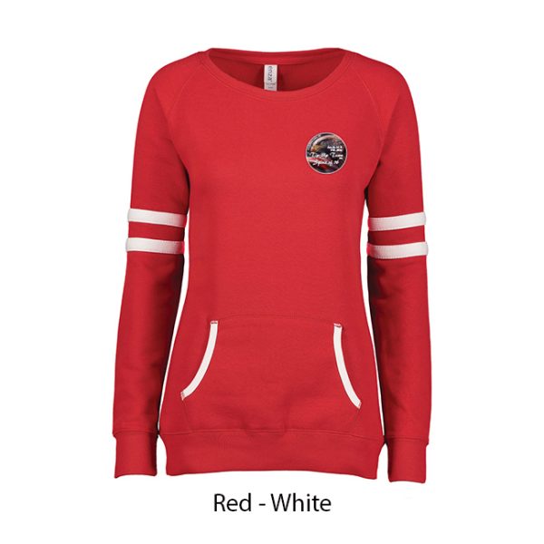 Tip-Up Town USA Ladies Varsity Fleece Crew Neck - Image 6