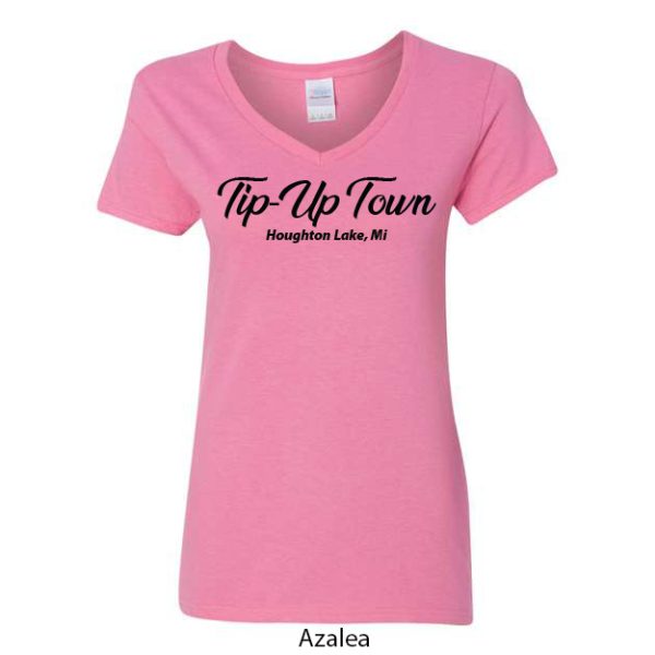 Tip-Up Town USA Women's V-Neck T-Shirt - Image 2