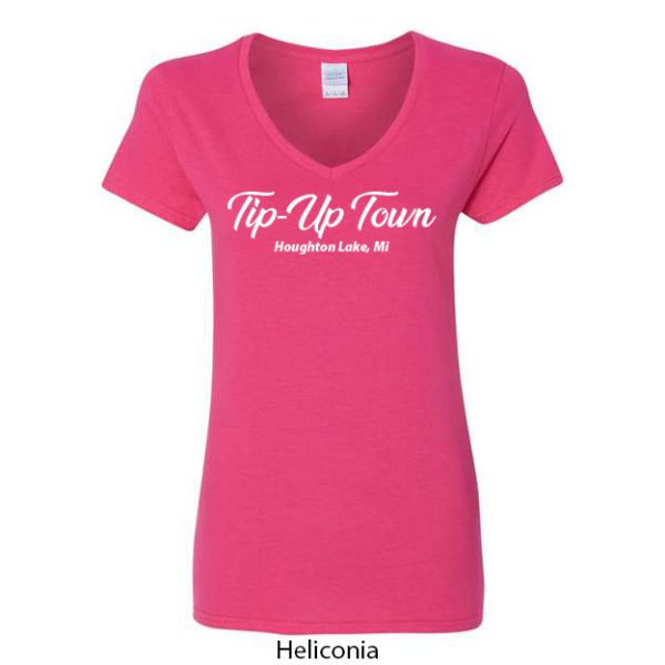 Tip-Up Town USA Women's V-Neck T-Shirt - Image 5