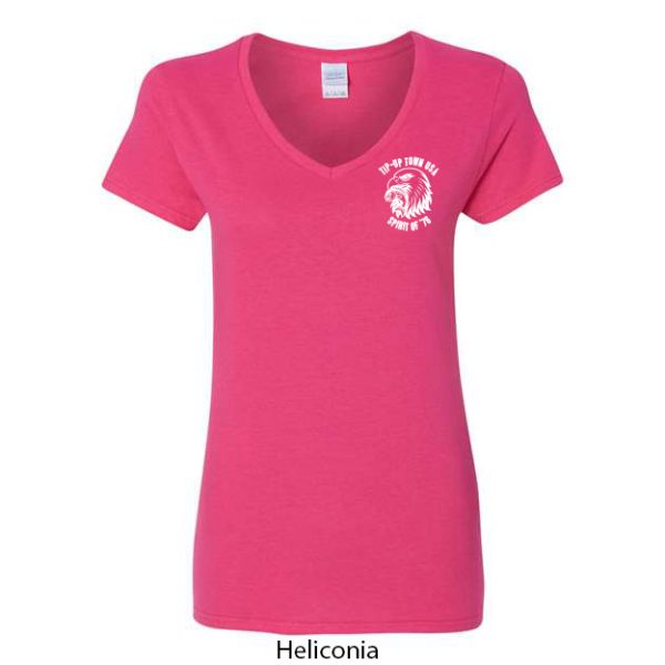 Tip-Up Town USA Women's V-Neck T-Shirt - Image 5