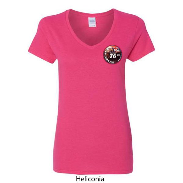 Tip-Up Town USA Women's V-Neck T-Shirt - Image 5