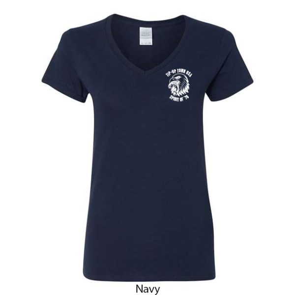 Tip-Up Town USA Women's V-Neck T-Shirt - Image 6