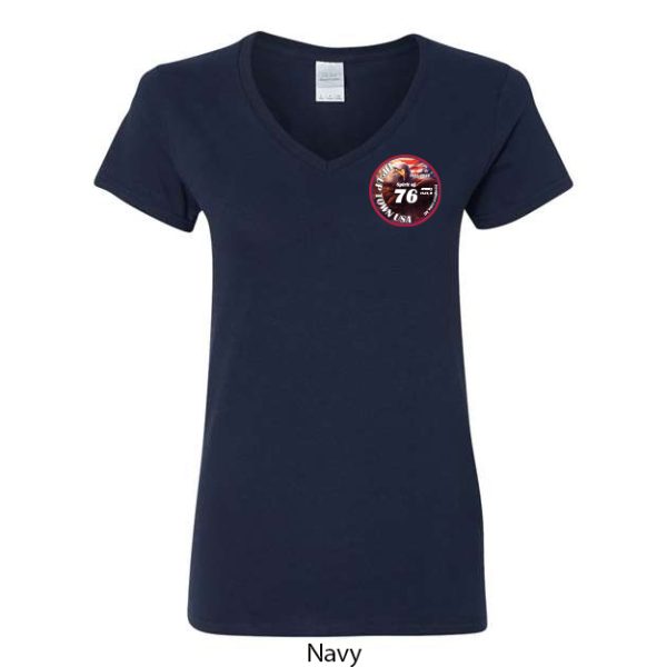 Tip-Up Town USA Women's V-Neck T-Shirt - Image 6