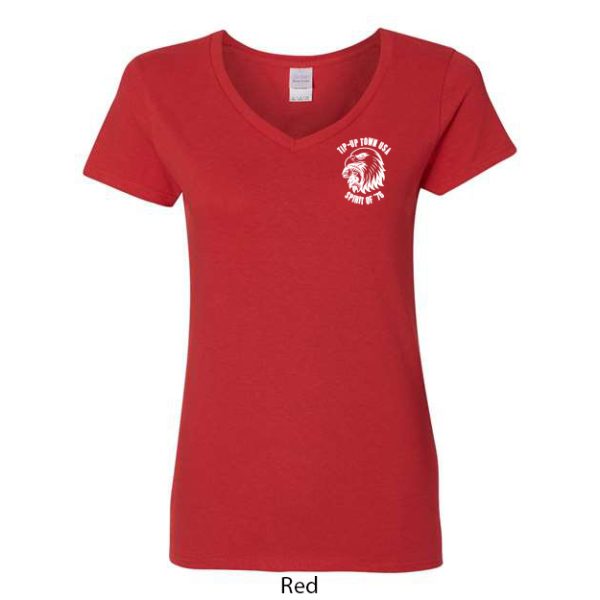 Tip-Up Town USA Women's V-Neck T-Shirt - Image 8
