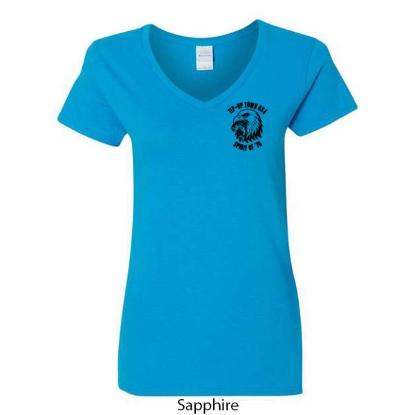 Tip-Up Town USA Women's V-Neck T-Shirt - Image 10