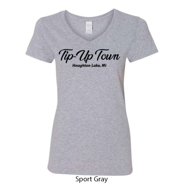 Tip-Up Town USA Women's V-Neck T-Shirt - Image 11