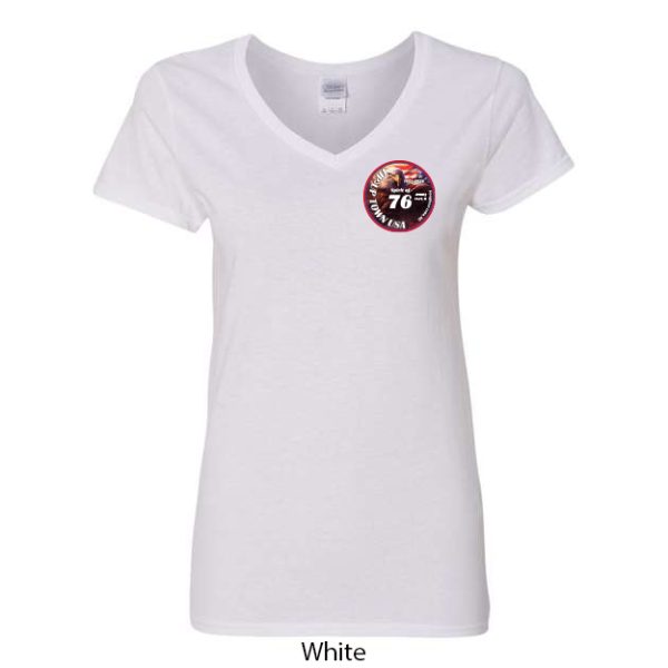 Tip-Up Town USA Women's V-Neck T-Shirt - Image 12